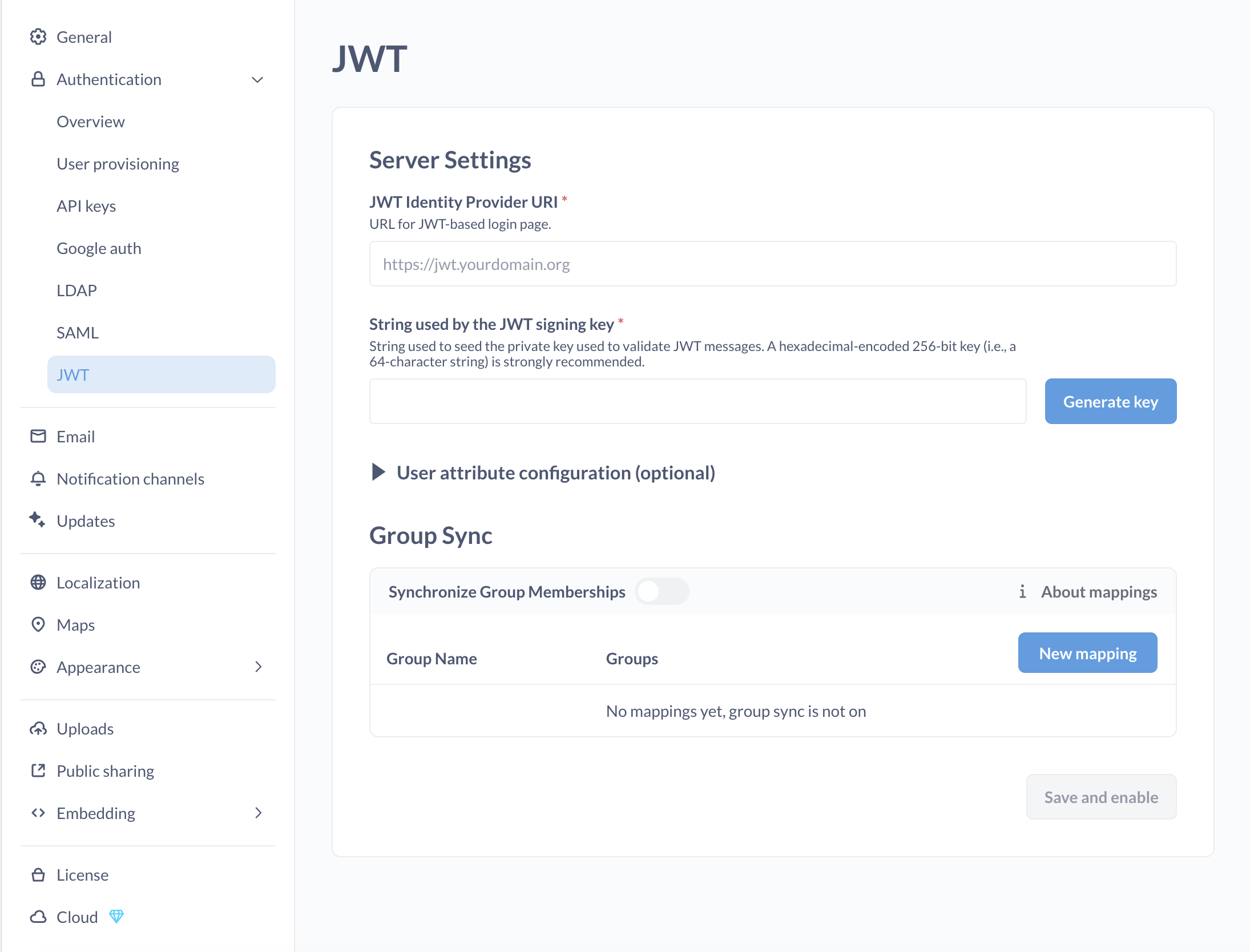 JWT form
