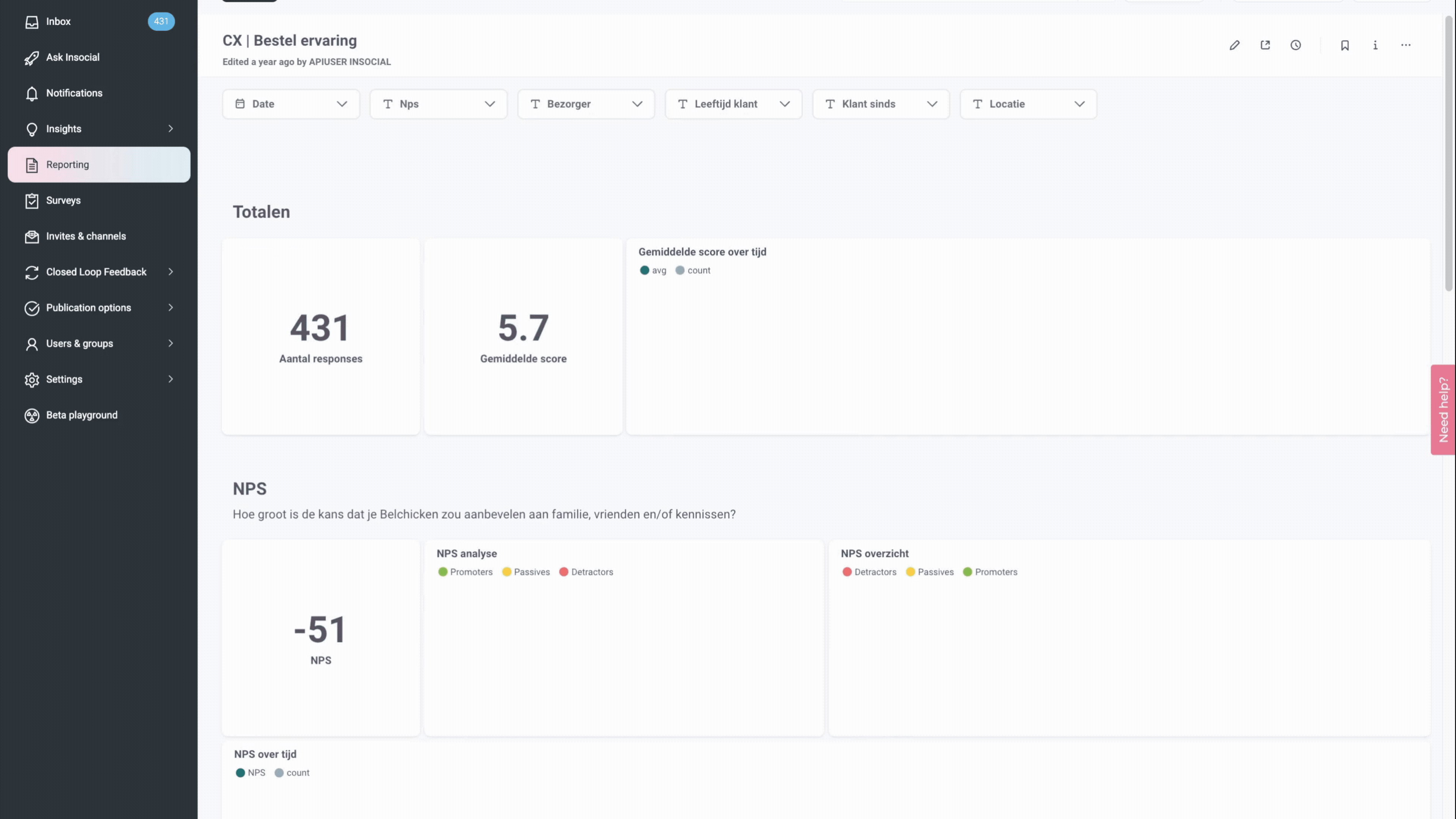 how Insocial embeds metabase