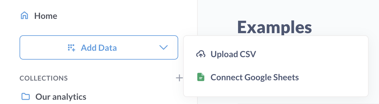 Upload a CSV to a collection in Metabase